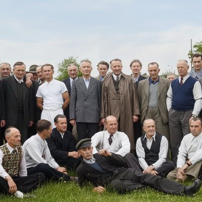 1947/48 - Senioren und Anhänger des SV Speicher