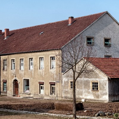 Bahnhofstraße mit Bäckerei Peter Streit